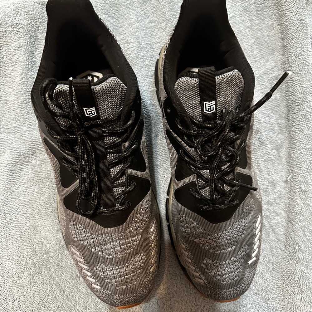 Gray and Black Athletic Shoes